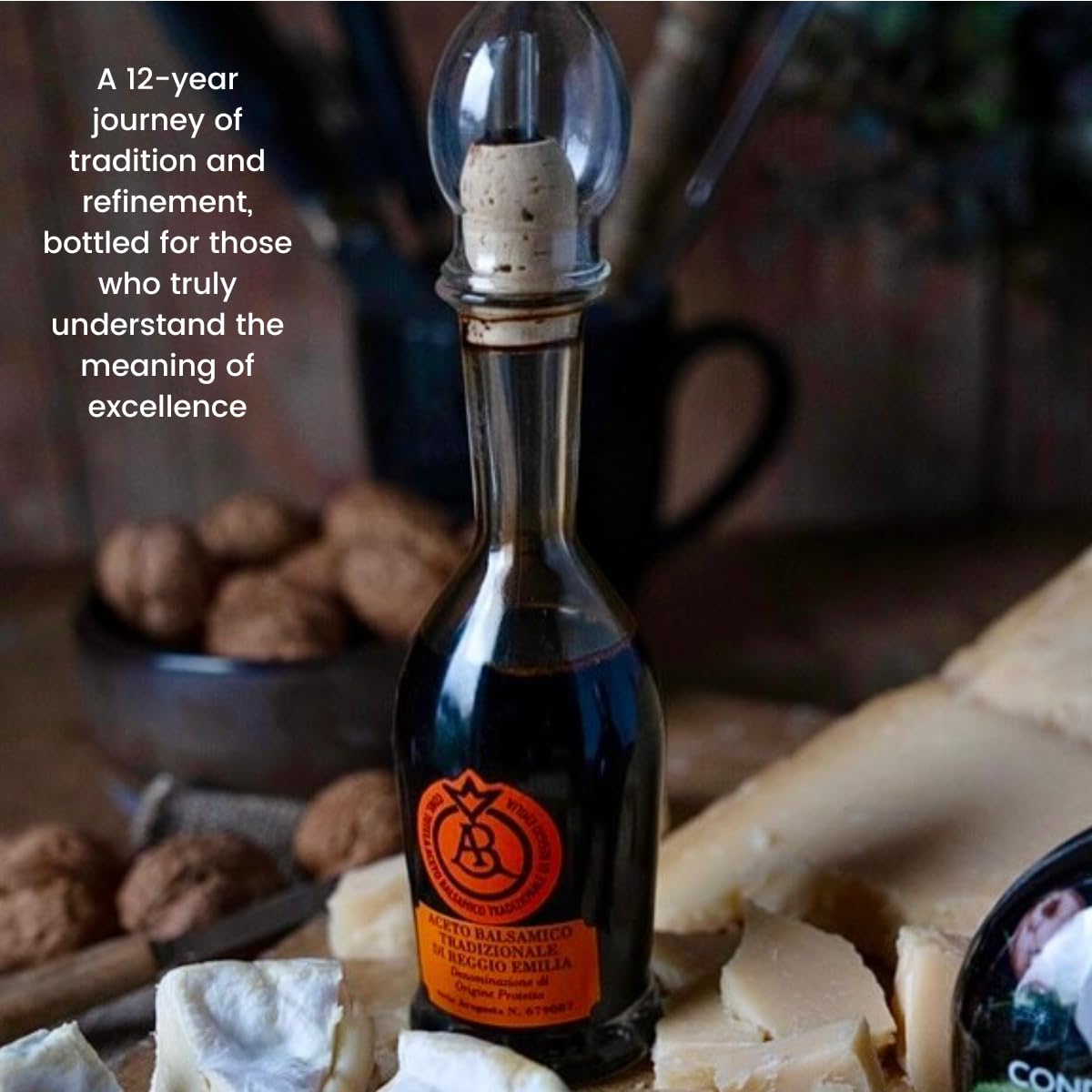 Il Borgo del Balsamico, Traditional Balsamic Vinegar of Reggio Emilia D.O.P. Red Label Aged 12+ Years 100 ml / (3.3 fl oz)