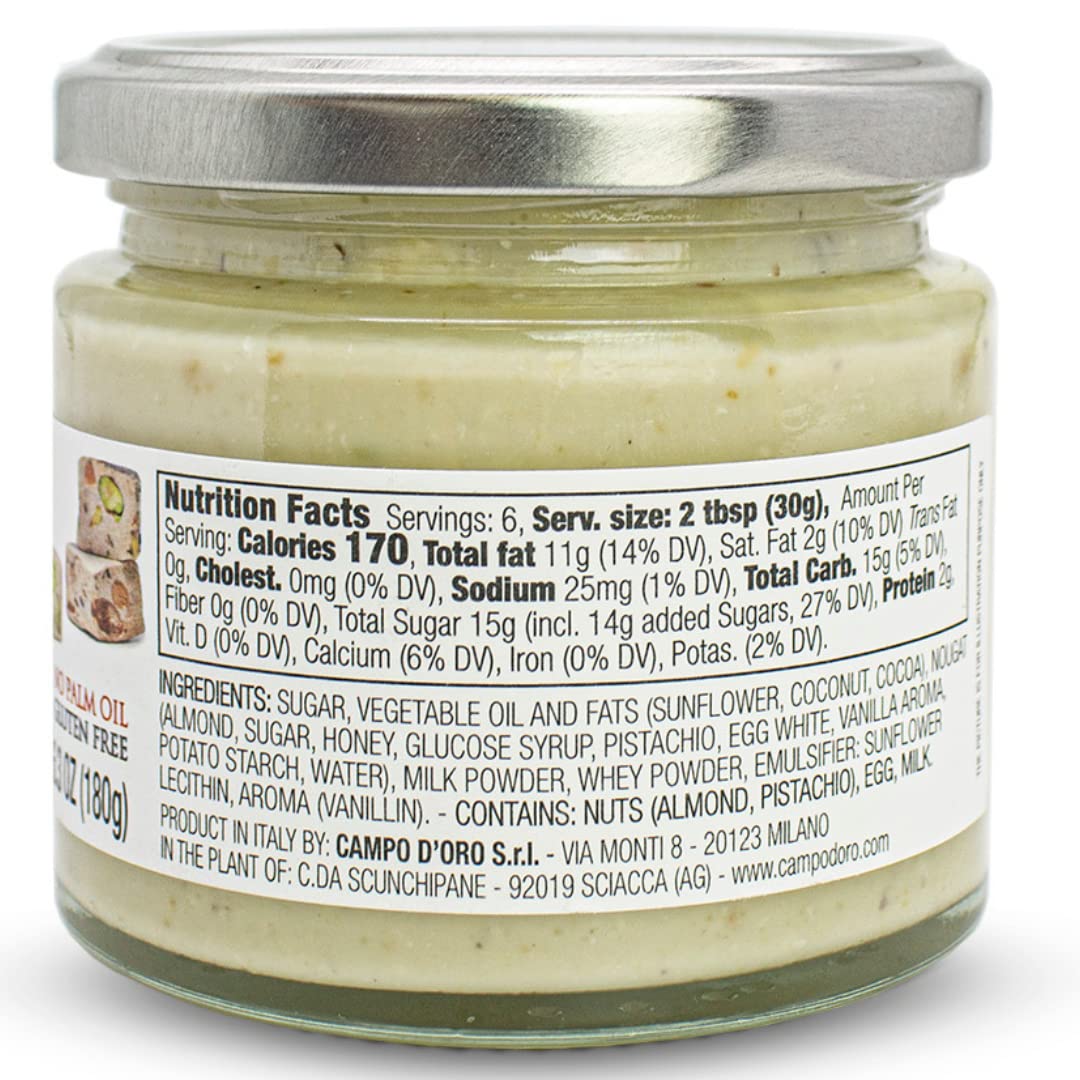 Campo D'Oro, Nougat Butter Sweet Cream Spread, 6.35 oz