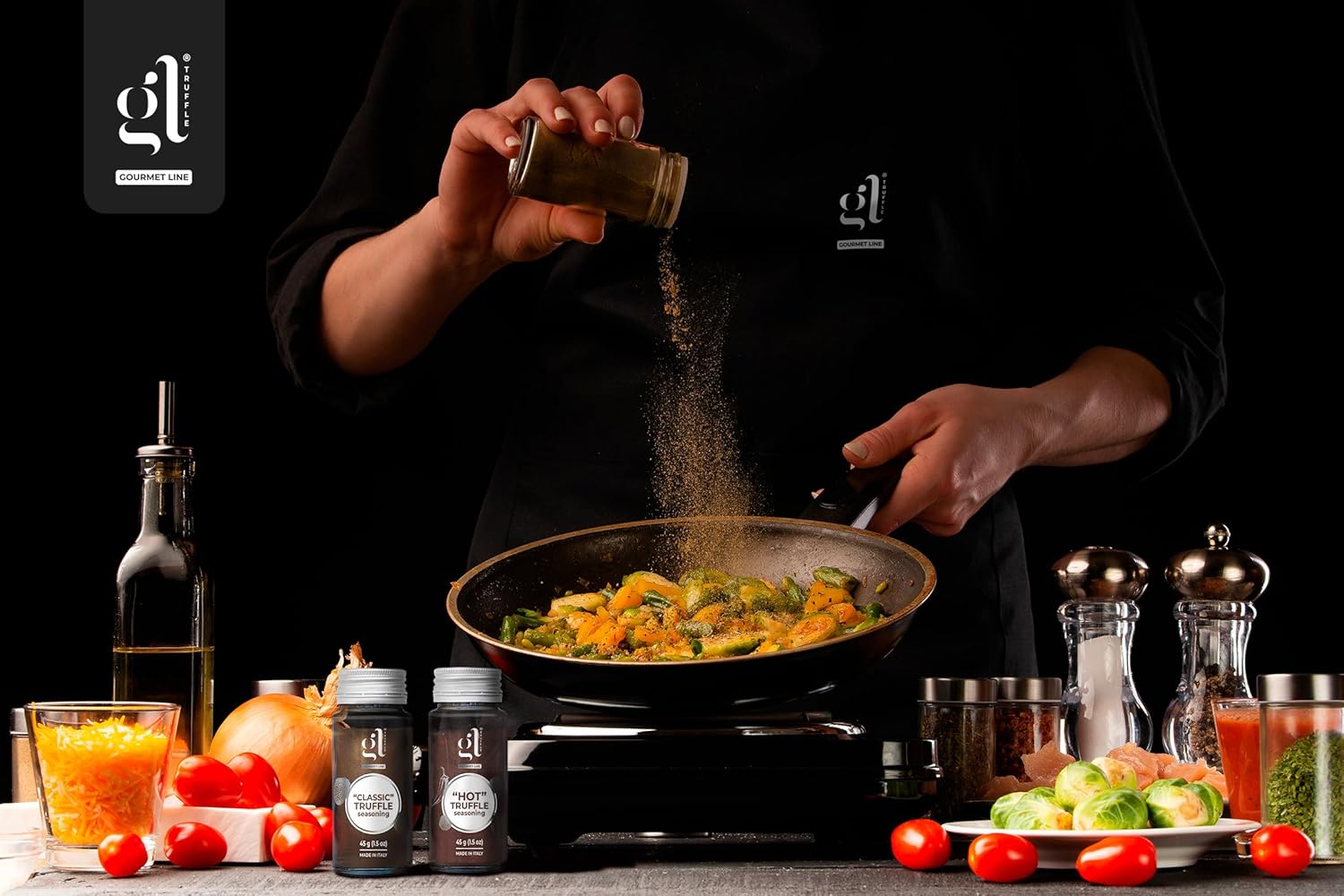 SALE! GL Truffle Gourmet Line, Hot Truffle Seasoning, 45g (1.59 oz)