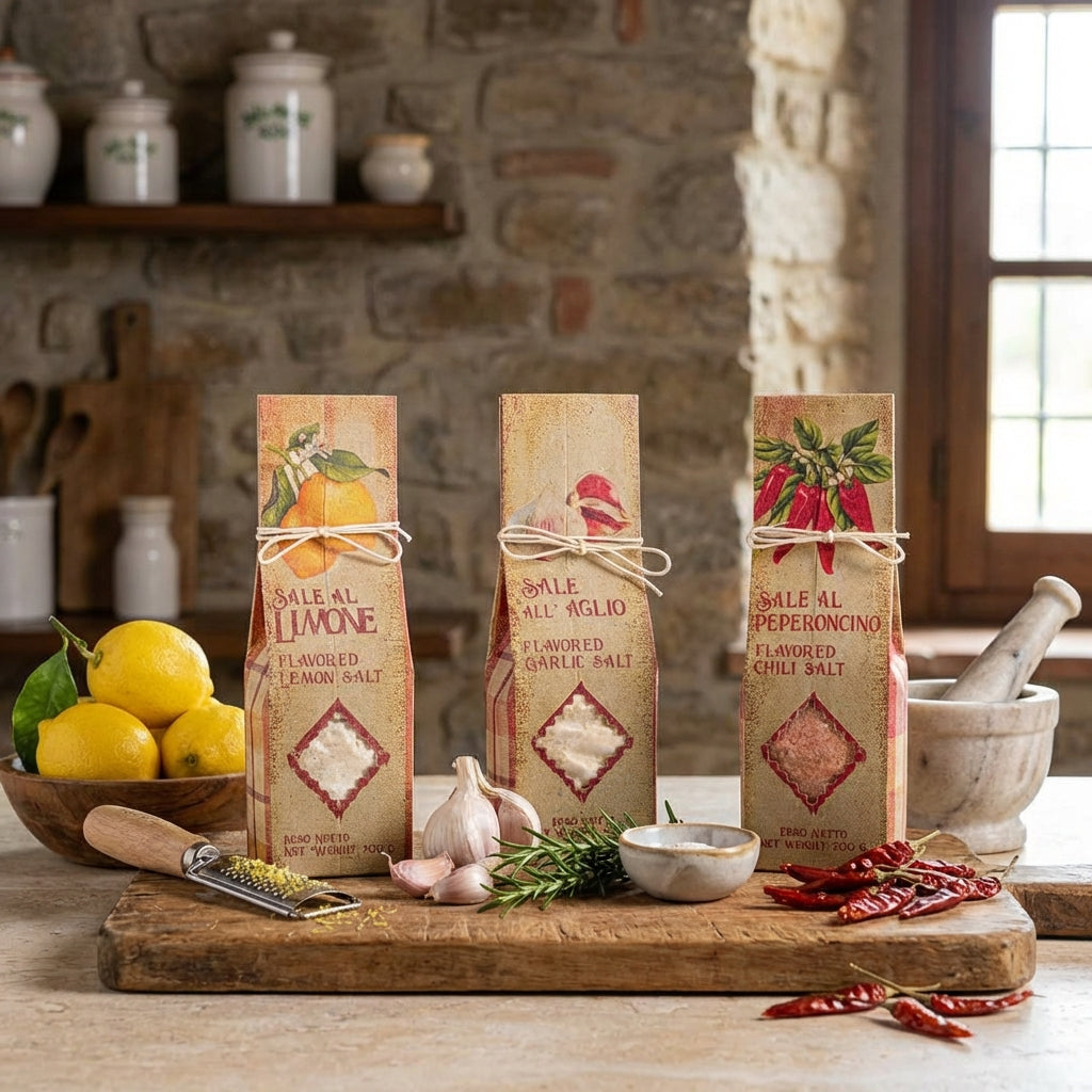 Artigiani dei Sapori, Sicilian Sea Salt with Chili Peppers, 7oz (198g)