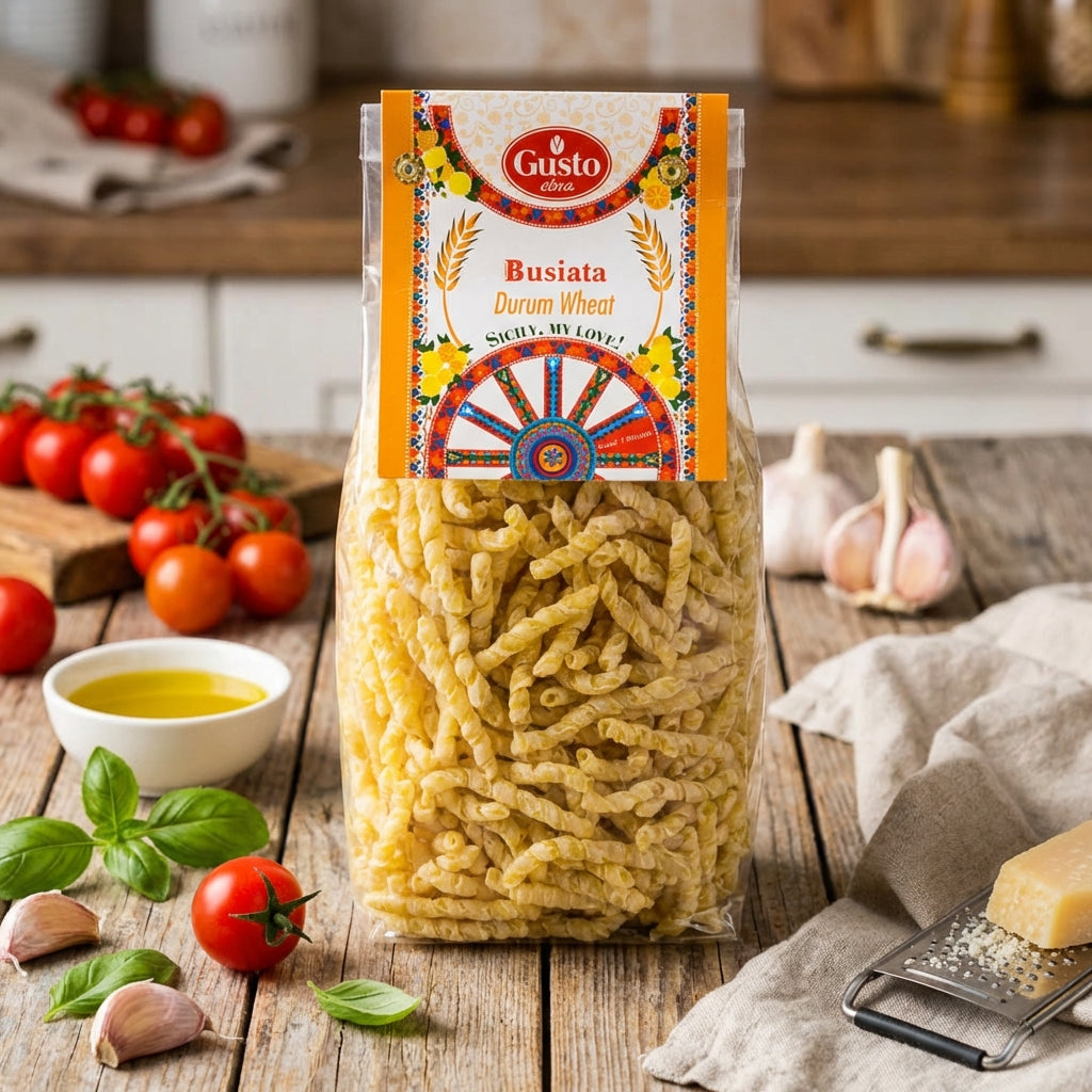 Gusto Etna, Busiata Pasta, Spiral Pasta (500 g)