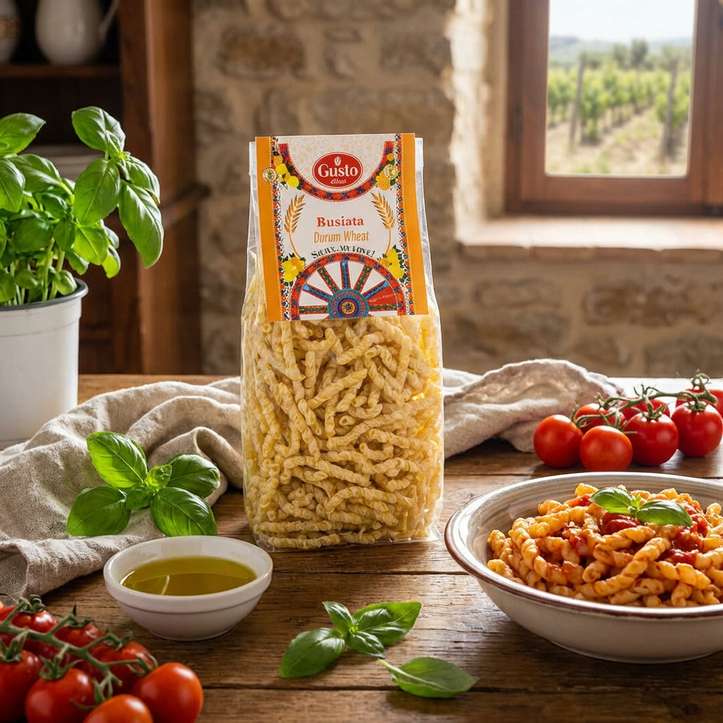 Gusto Etna, Busiata Pasta, Spiral Pasta (500 g)