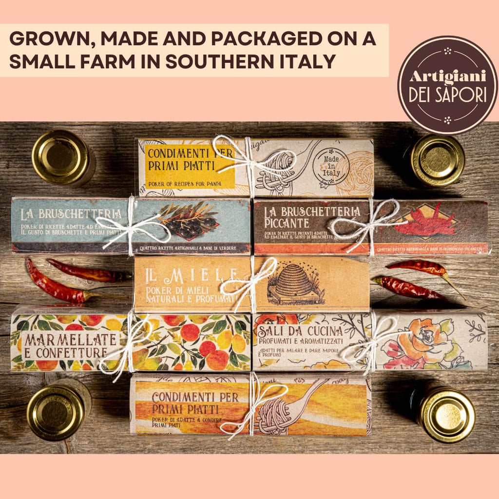 Artigiani dei Sapori, 4 Flavor Pack, Infused Sicilian Salts
