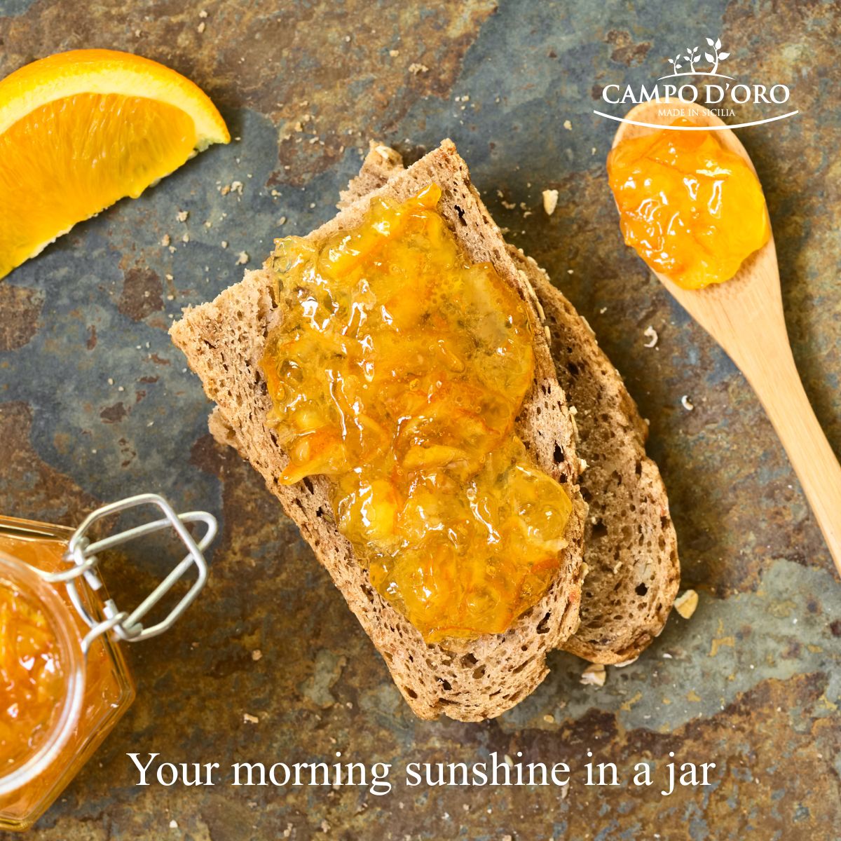 Campo D'Oro, Sicilian Orange Marmalade, 12 oz (340g)