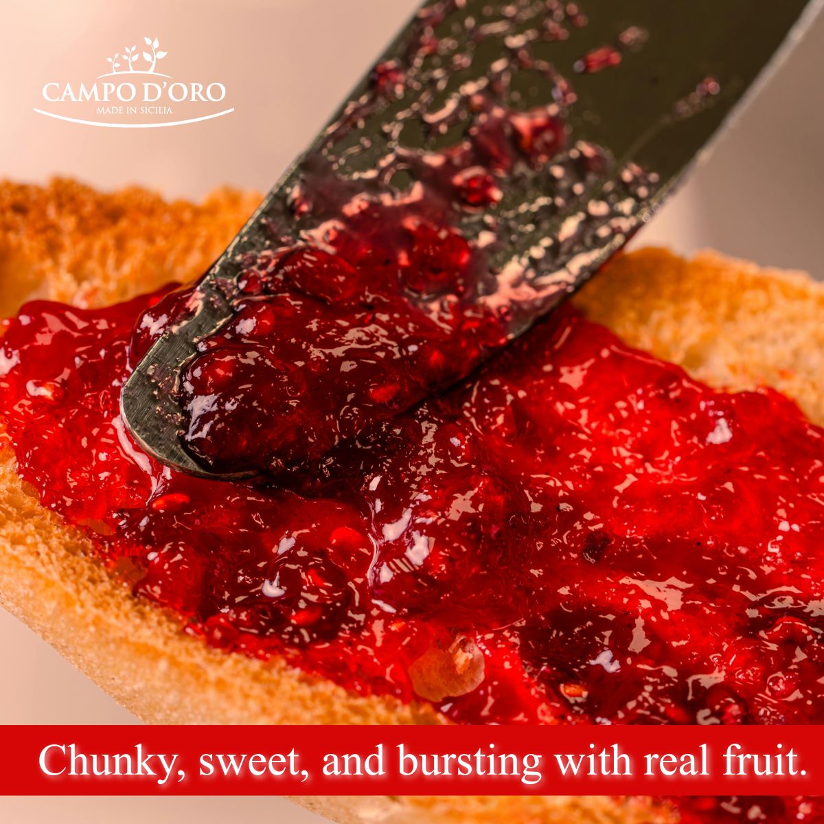 Campo D'Oro, Sicilian Strawberry Jam, 12 oz (340g)