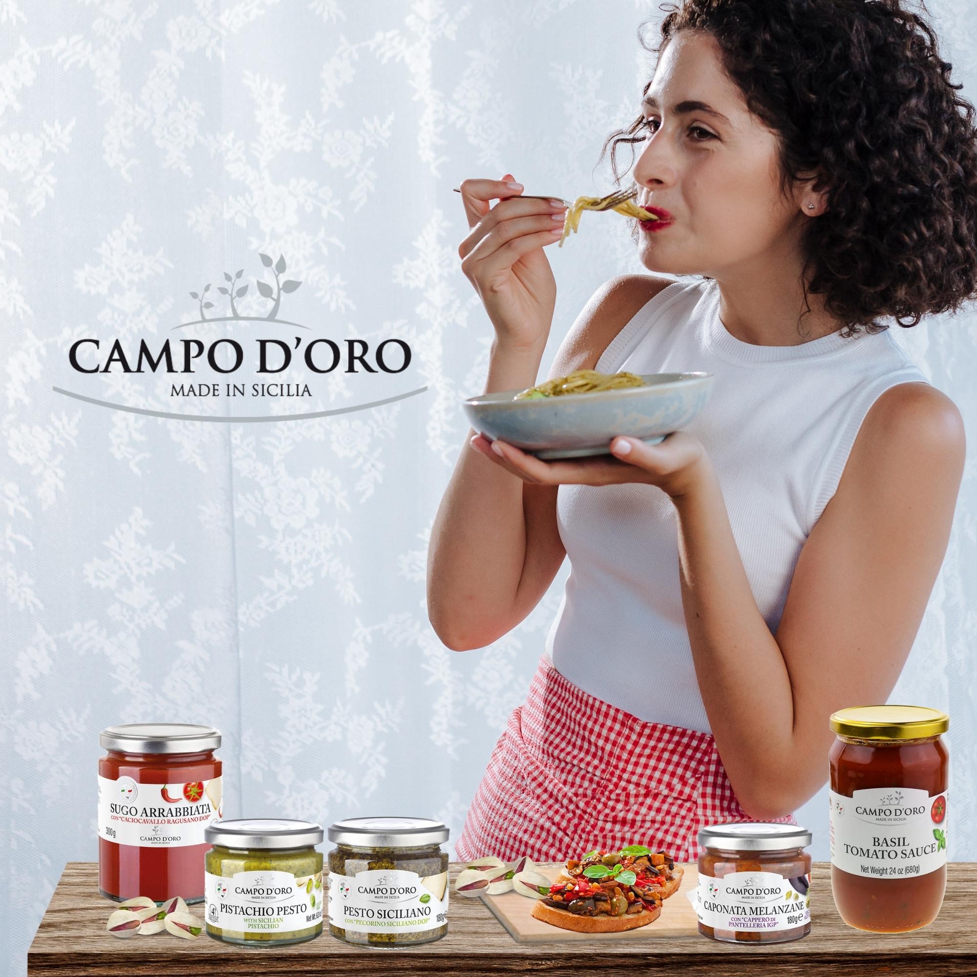 SALE! Campo D'Oro Trapanese Pesto Sauce, 6.35oz, 180g