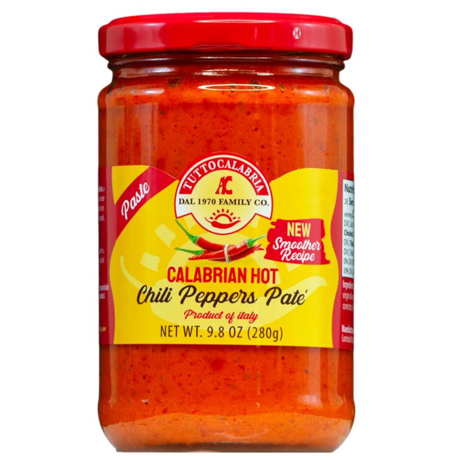 TuttoCalabria Calabrian Hot Chili Pepper Pate – 9.88 oz (280 g)