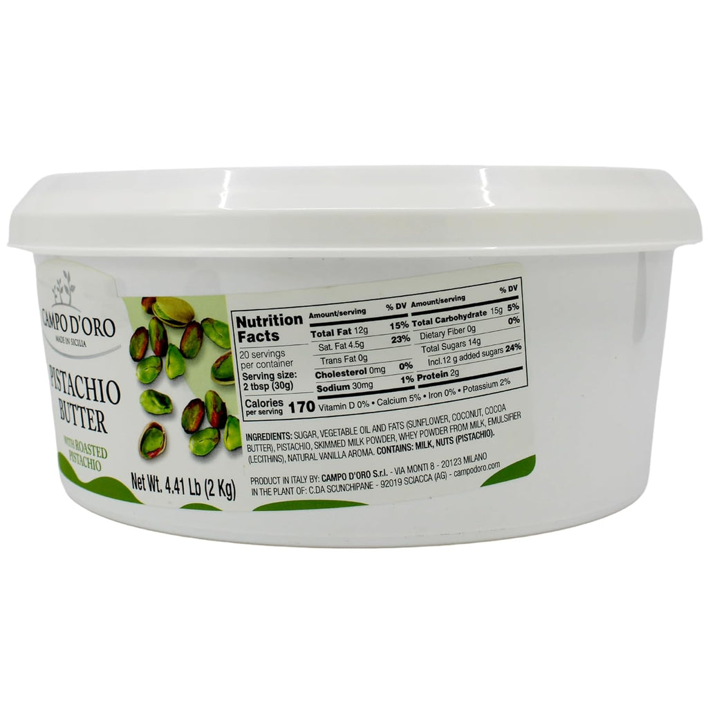Campo D'Oro, Pistachio Butter Cream, 4.4 lb