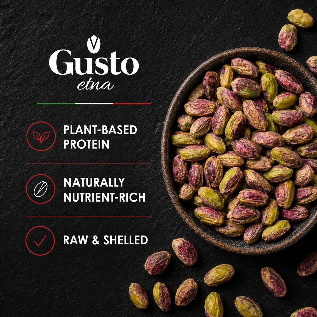 Gusto Etna Turkish Raw Pistachios - Product of Turkey – 1kg / 2.2 lb Bulk