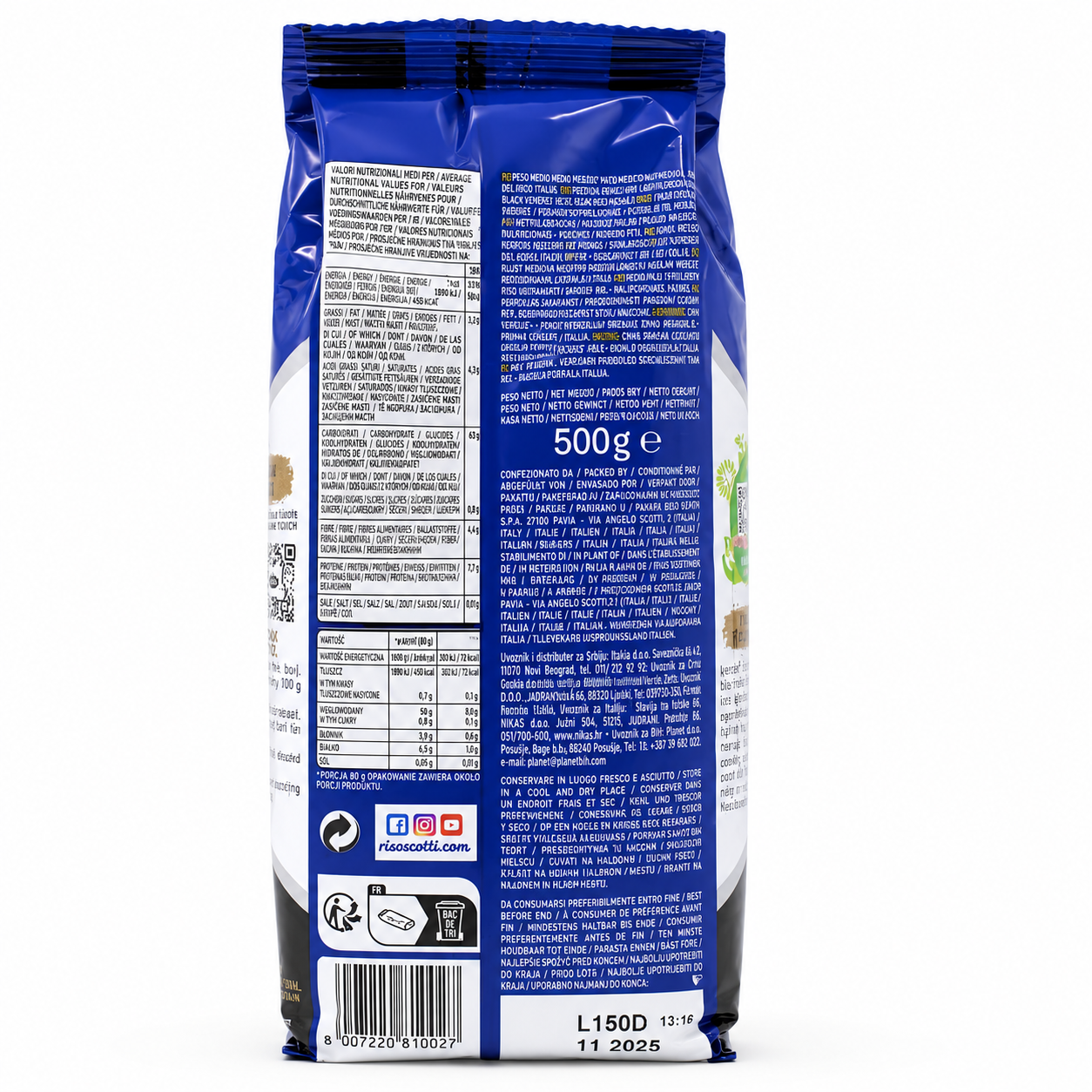 Riso Scotti, Venere Black Italian Rice, 1.1 lb (500 g)