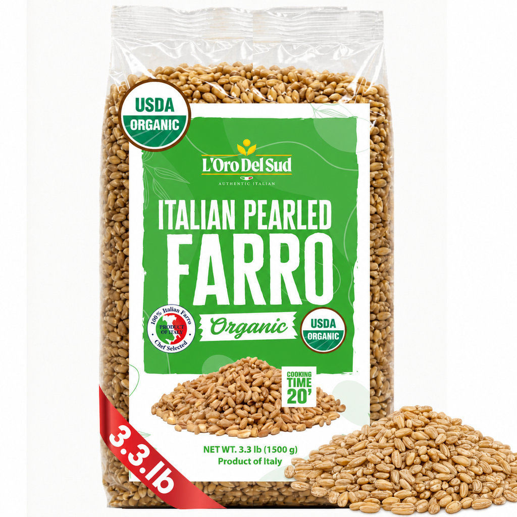 L’Oro Del Sud, Organic Italian Farro, 3.2 lb (1.5 kg)