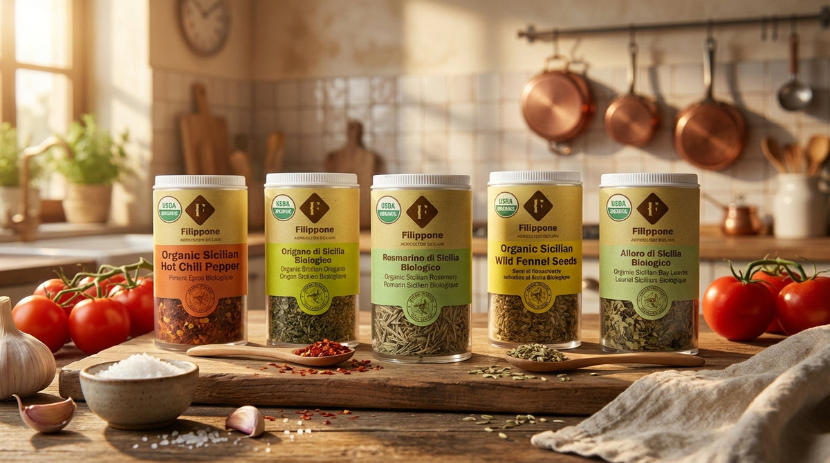 Filippone, Organic Oregano Seasoning, Italian Dried Oregano Shaker, 0.52oz (15g)