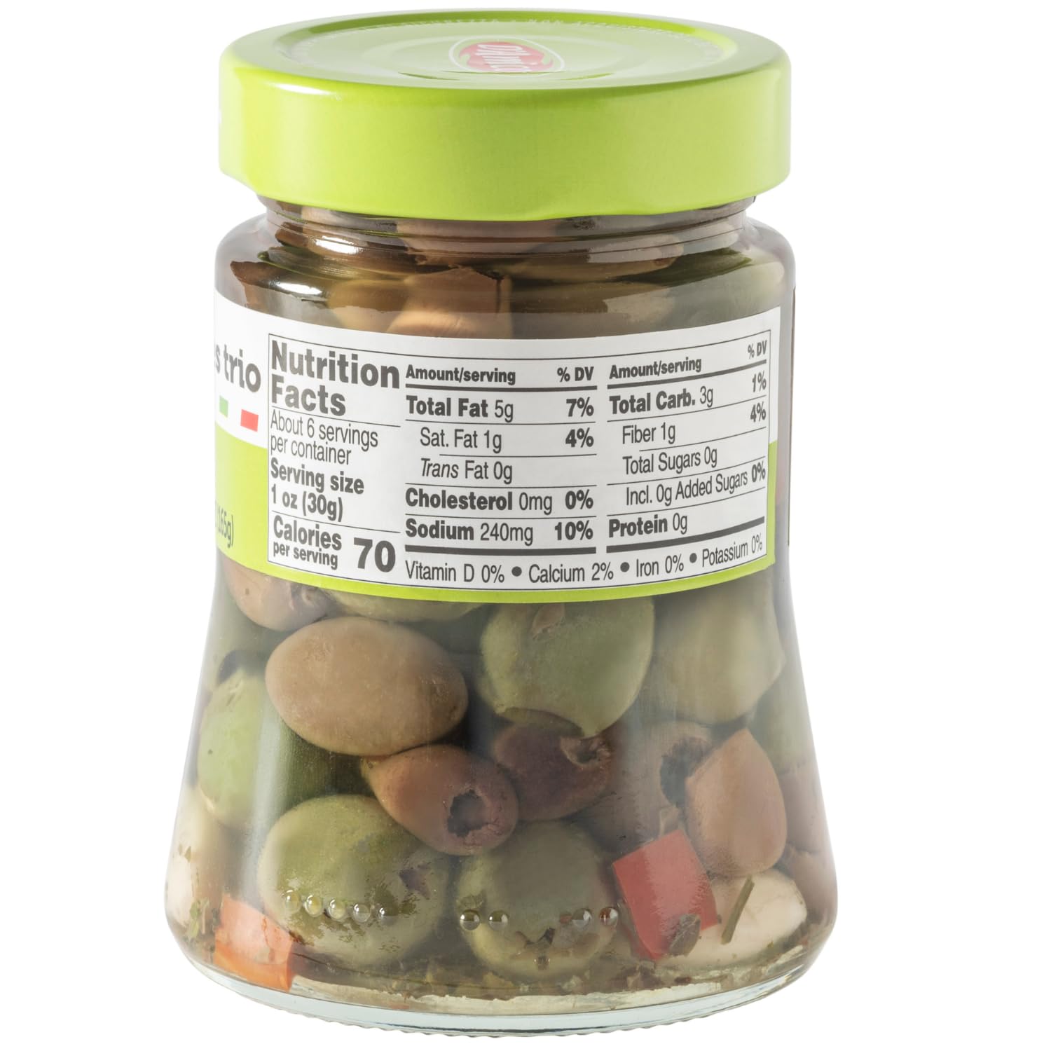 Early Black Friday! Fratelli D'Amico, Italian Olives Mix Pitted with garlic and red and yellow peppers, 9.9 oz  (280g)