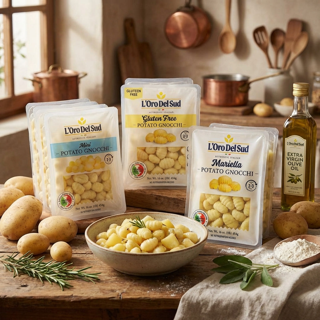 L'Oro Del Sud, Gluten-Free Potato Gnocchi, 12 Pack x 1 lb