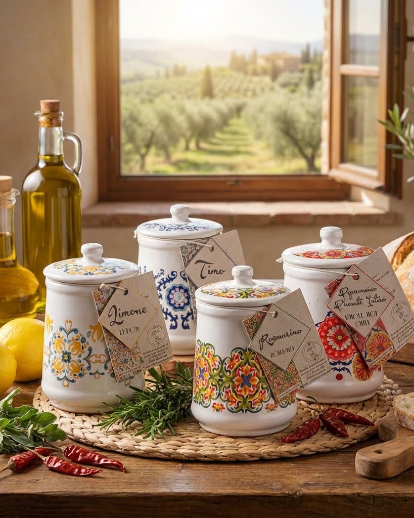 Artigiani dei Sapori, Dried Thyme in  Ceramic Jar, 0.7oz (19grs)