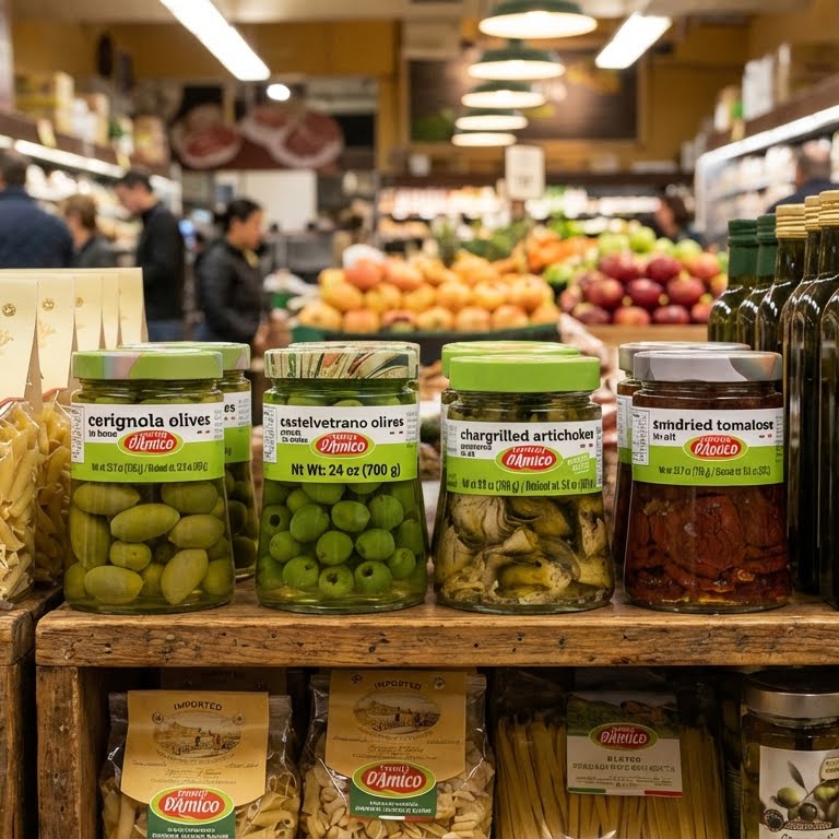 Fratelli D'Amico, Castelvetrano olive (Pitted), Family-Size . 24oz, (700 g)