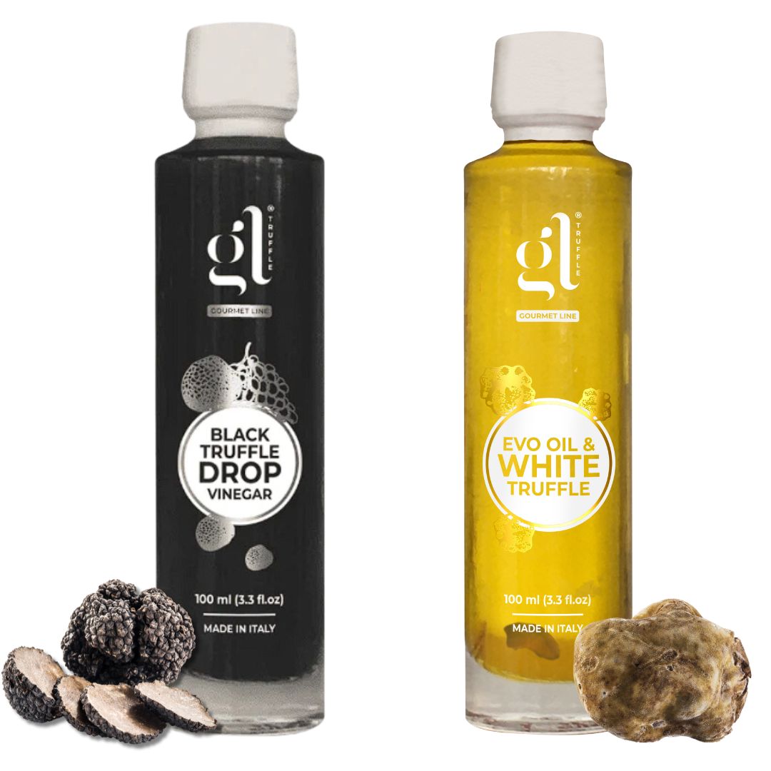 SALE! GL Truffle Gourmet Line, Gourmet Gift Set, Double Truffle Olive Oil & Vinegar