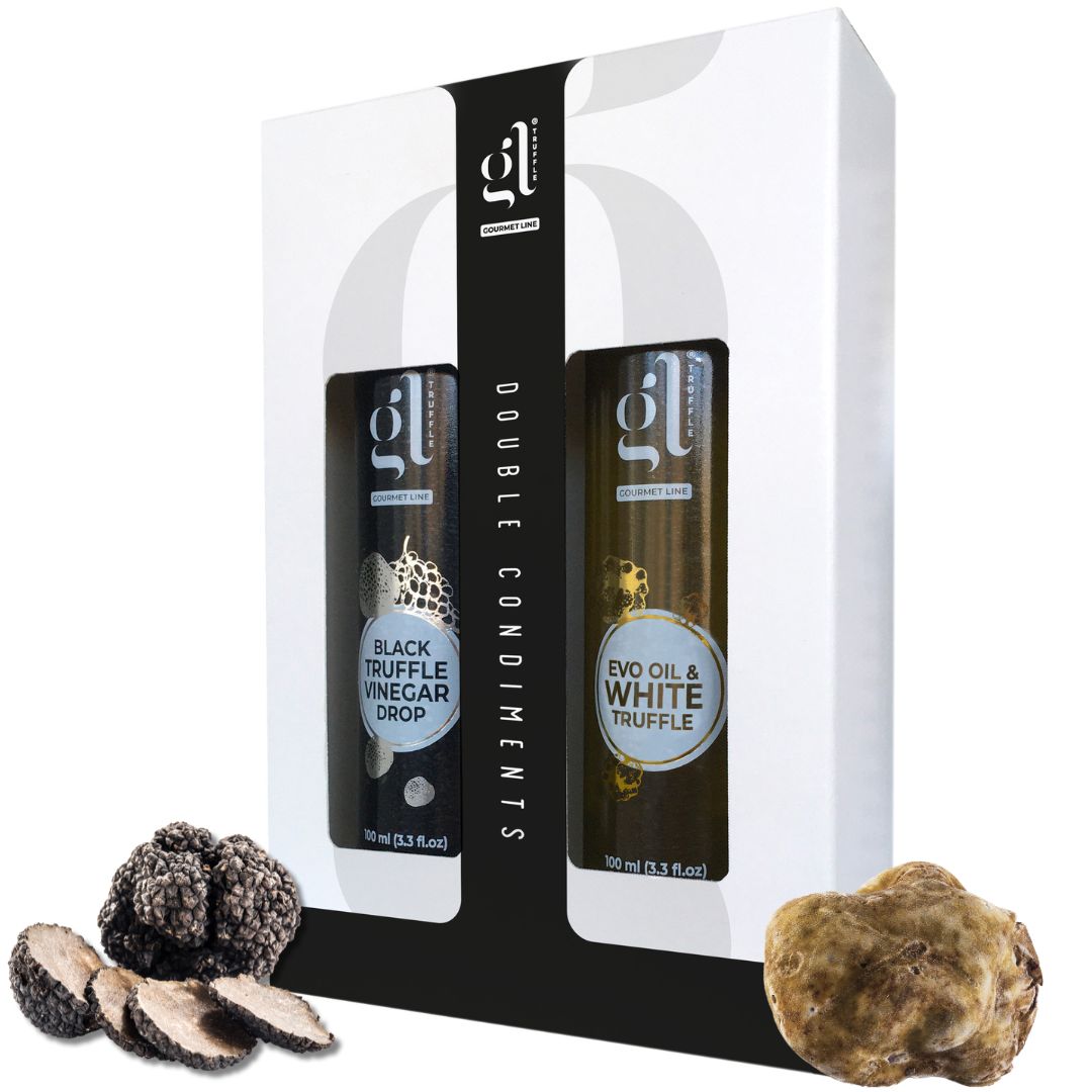 SALE! GL Truffle Gourmet Line, Gourmet Gift Set, Double Truffle Olive Oil & Vinegar