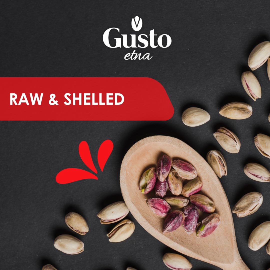Gusto Etna Turkish Raw Pistachios - Product of Turkey – 1kg / 2.2 lb Bulk