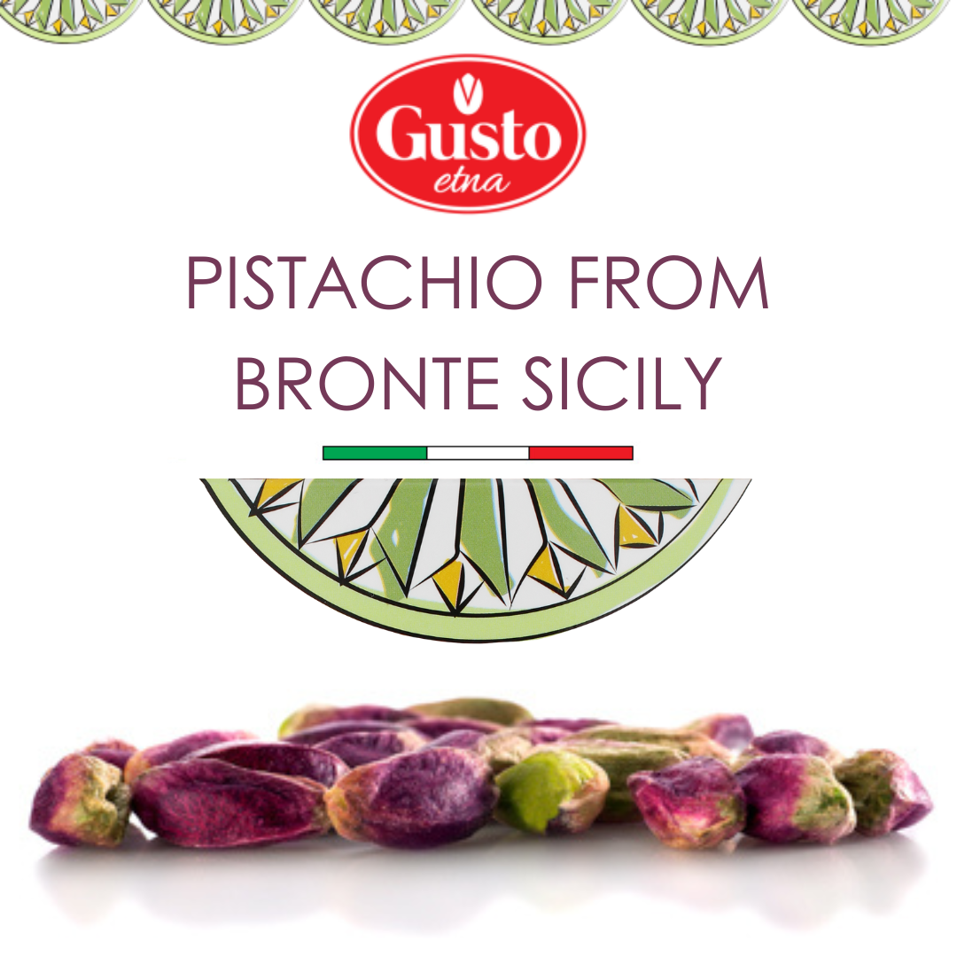 Gusto Etna Certified 100% Sicilian Pistachios from Bronte – Raw, Shelled, Unsalted, 250g / 8.8 oz