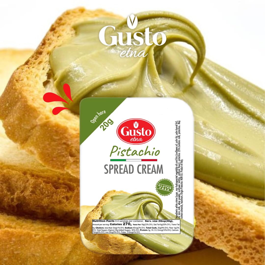 Gusto Etna, Pistachio Cream Cups, 16 Cups x 20g