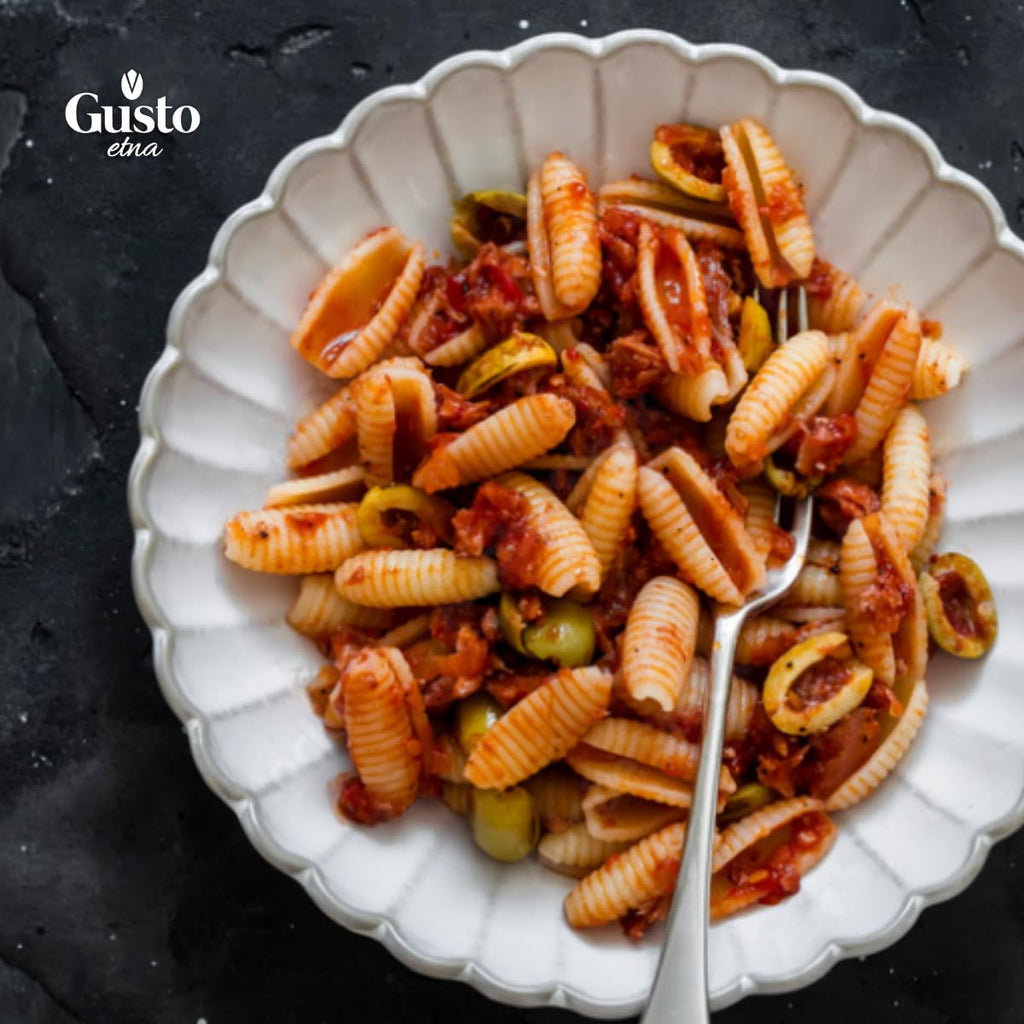 Shell 500g GUSTO ETNA, Gnocchette Shell Pasta - Sardinian Shell (500g) – Italyyy