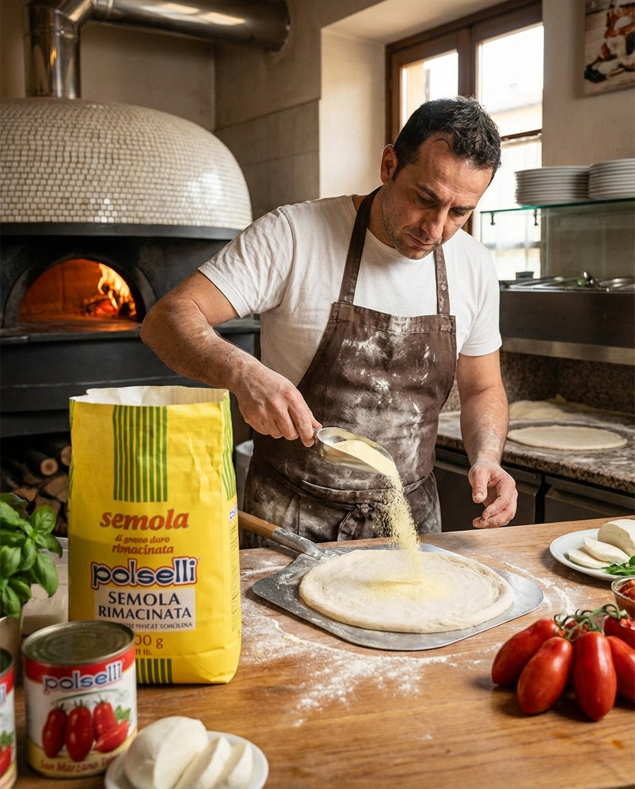 LIQUIDATION! Polselli, Semola Flour, Semolina Rimachinata di Grano Duro 2.2 lb (1 kg) BEST BY 12/06/2025