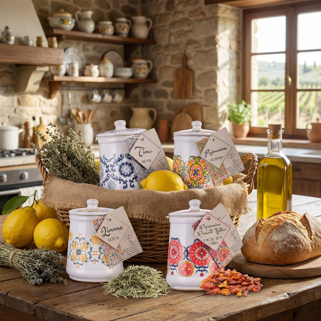 Artigiani dei Sapori, Italian Lemon Peel Ceramic Jar, 0.7oz  (19g)