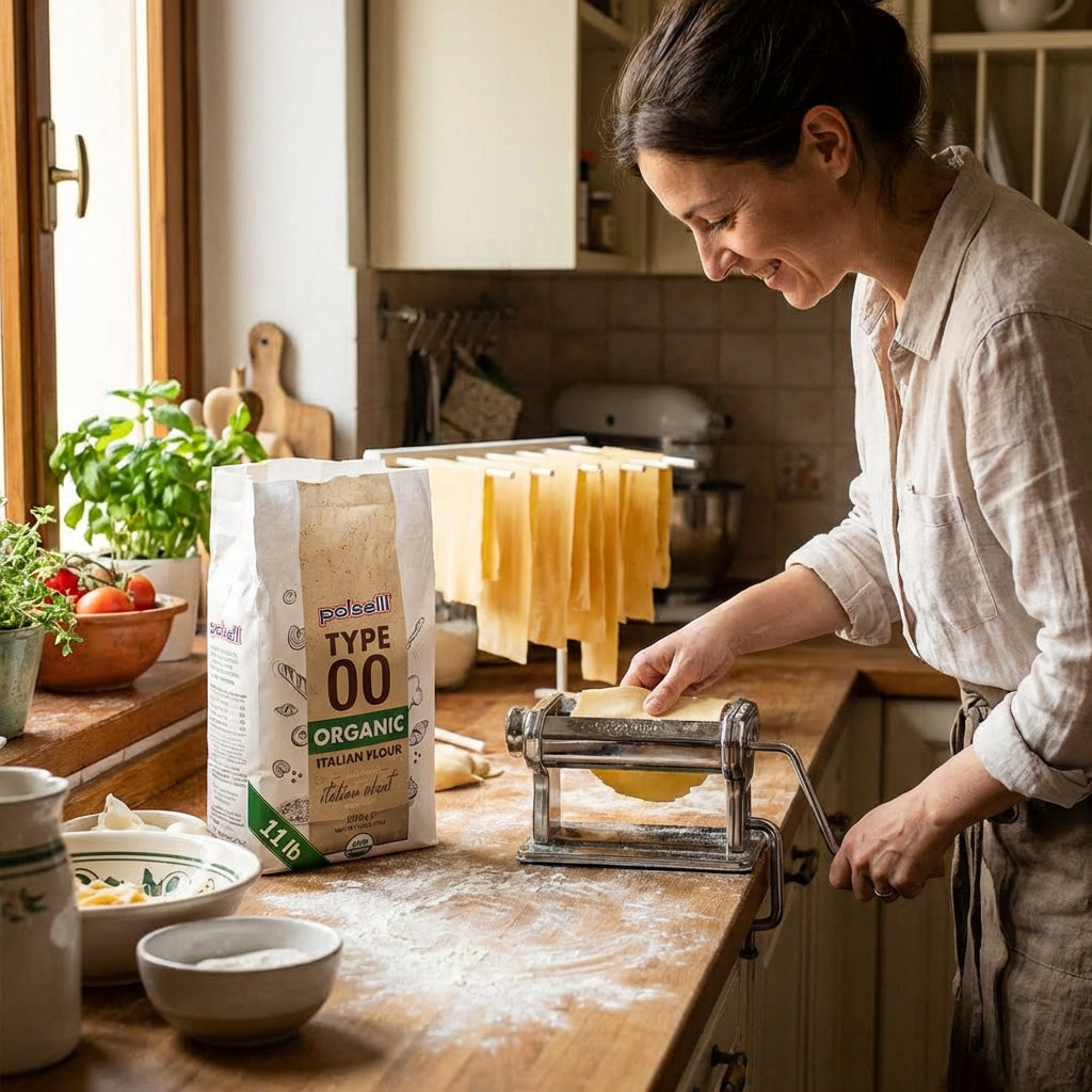 Polselli, Organic Tipo 00 Italian Flour – 5 kg (11 lb)