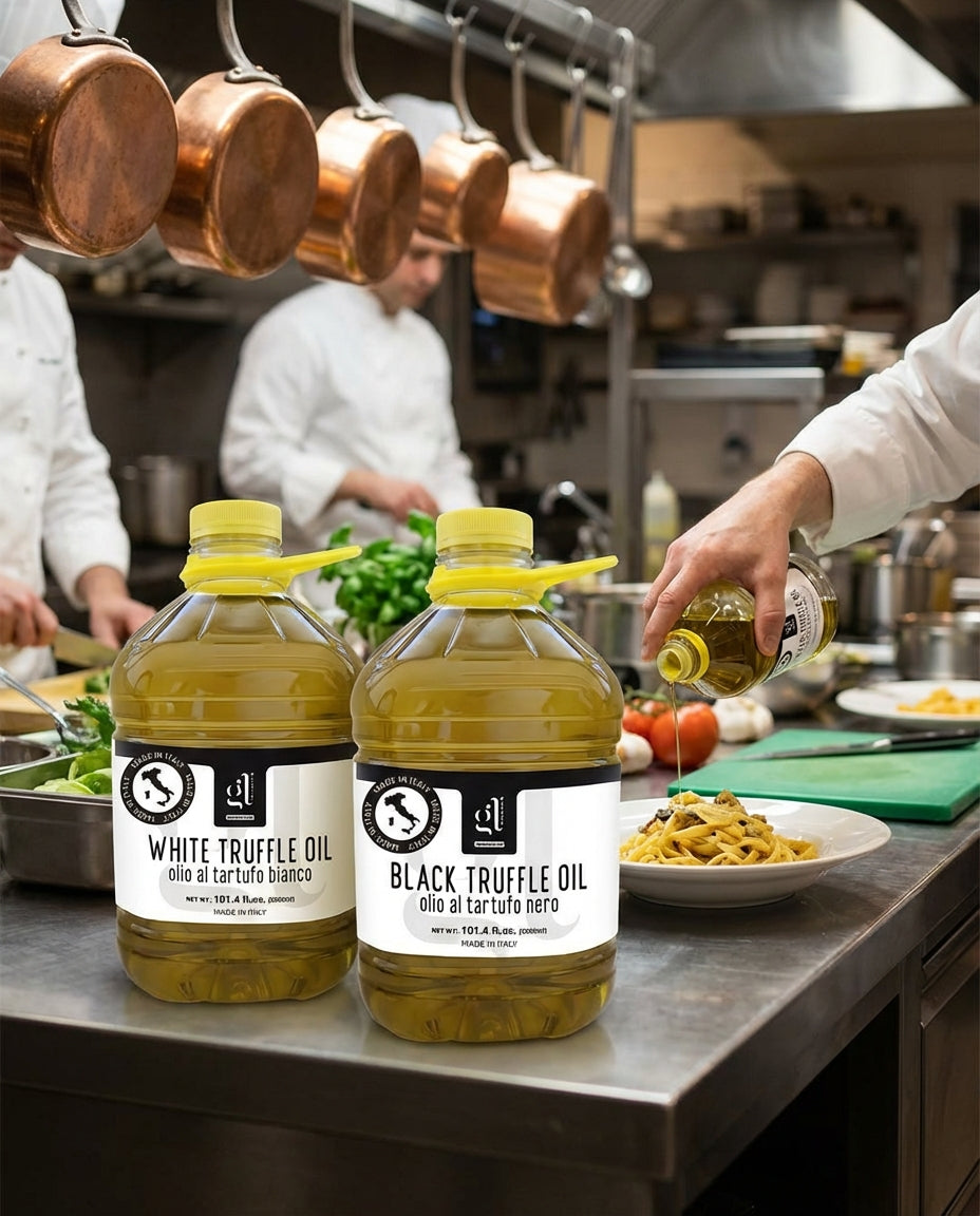 GL Truffle Gourmet, Black Truffle Oil, Bulk, 3 liters (97 fl.oz)