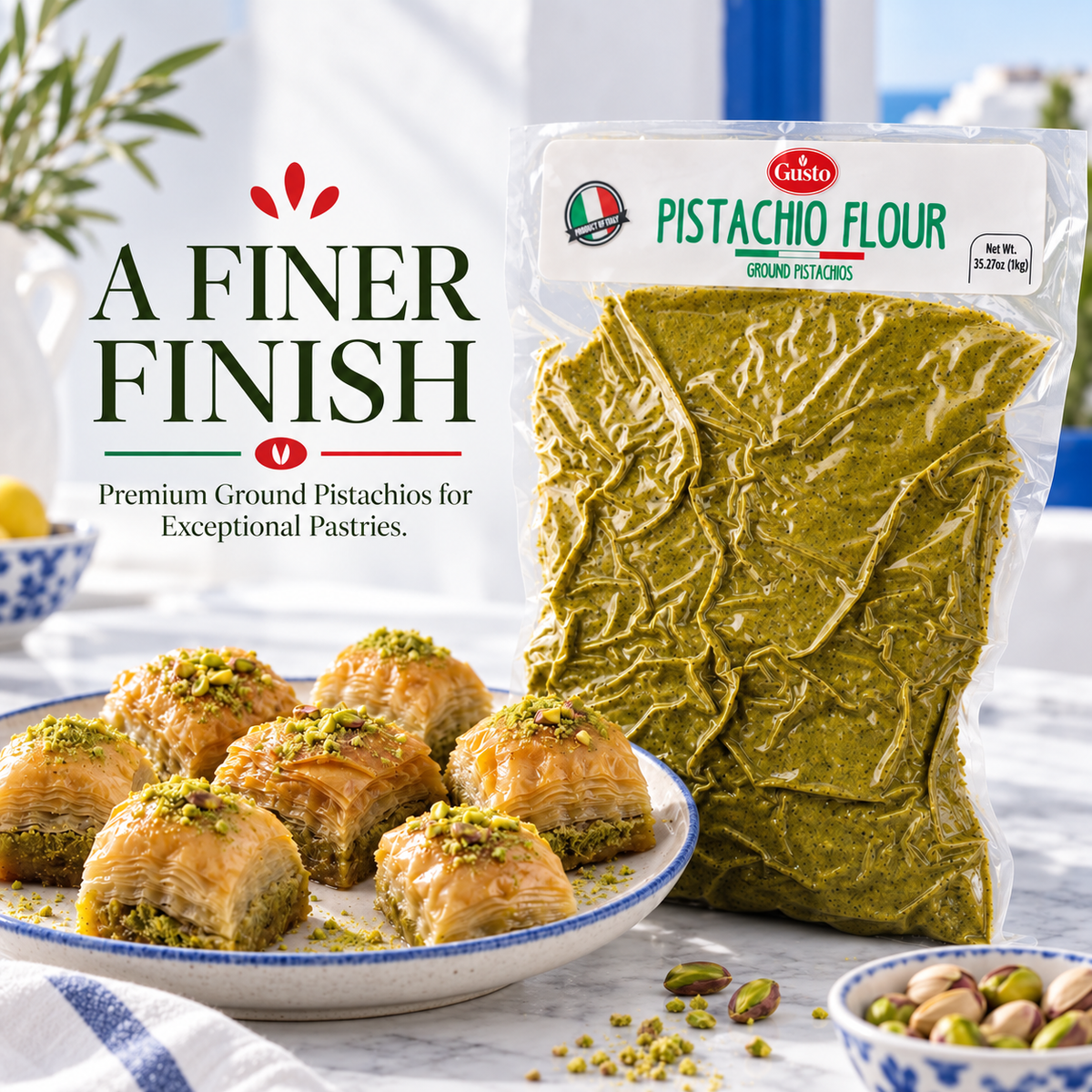 Gusto Etna Sicilian Pistachio Flour – 250g (8.8 oz)