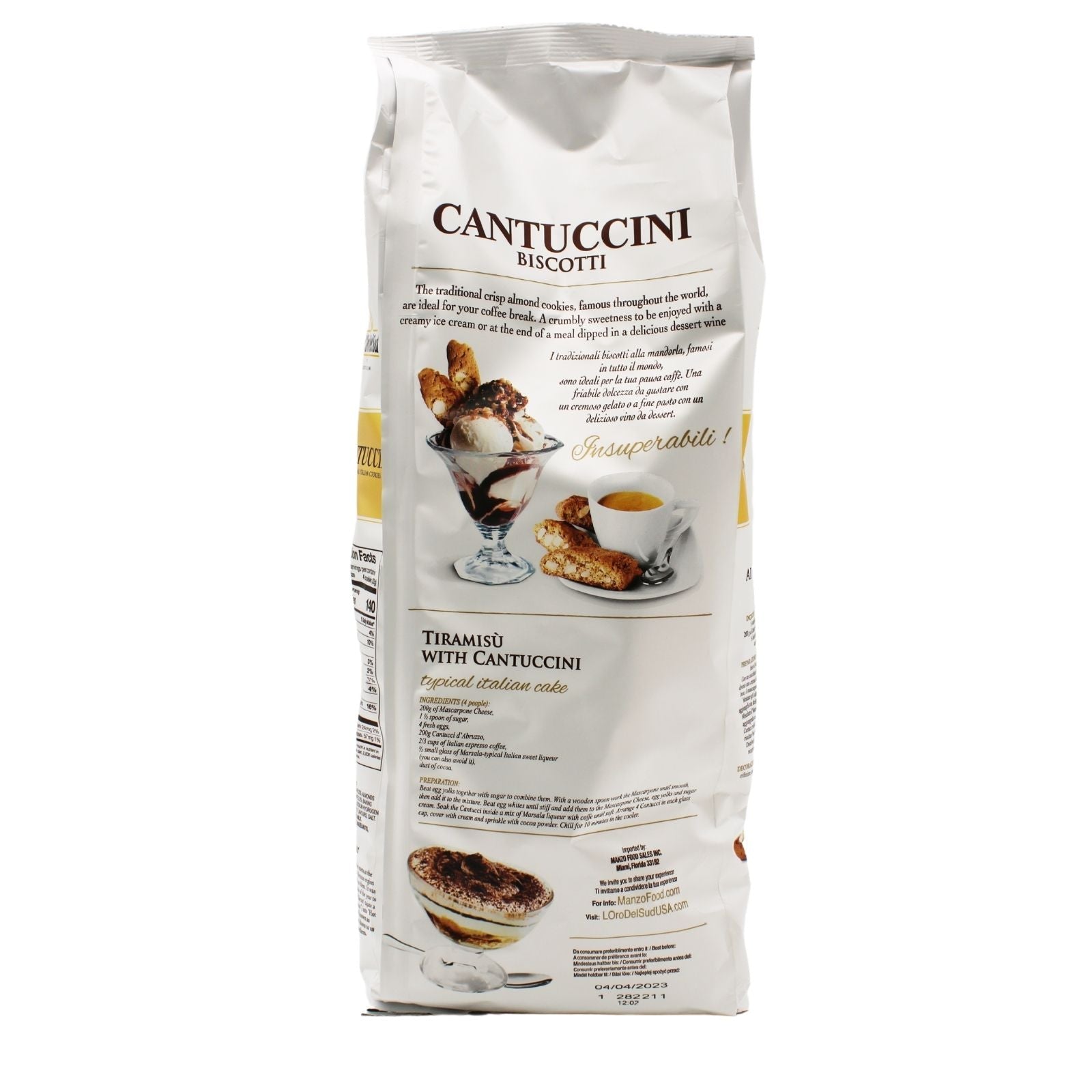 L'Oro Del Sud, Cantuccini Biscotti with Almonds, 28 oz (794 g)
