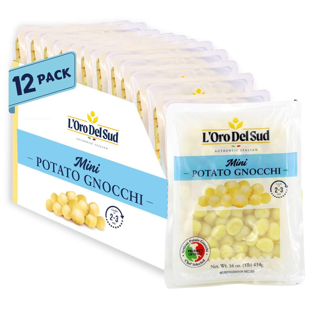 SALE! L'Oro Del Sud, Mini Potato Gnocchi (12 Pack x 1 lb)
