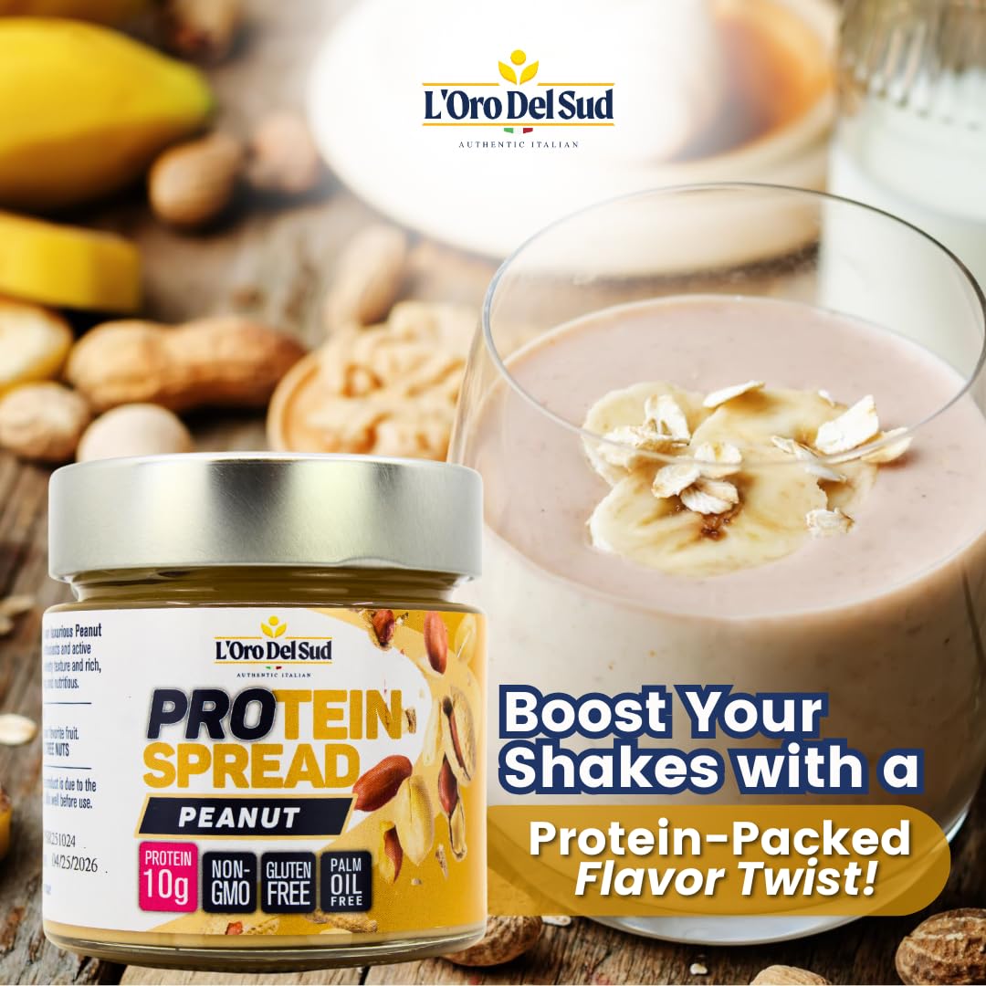 L'Oro Del Sud, Peanut Butter Protein Spread, 7oz (200g)