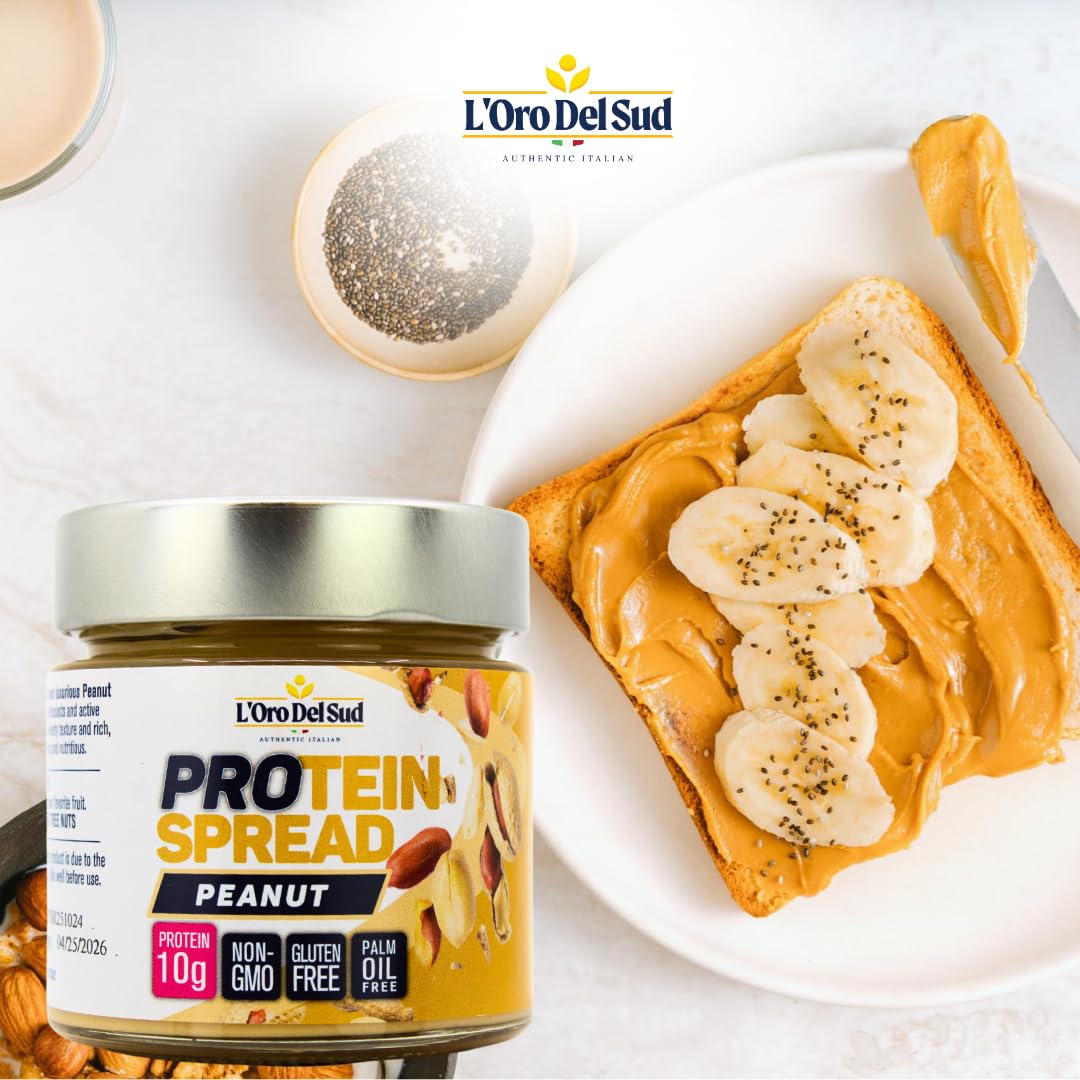 L'Oro Del Sud, Peanut Butter Protein Spread, 7oz (200g)