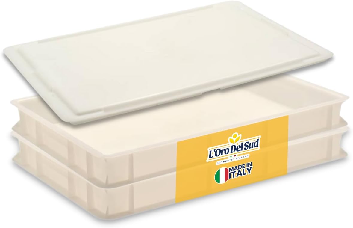 L'Oro Del Sud, Dough Proofing Box (2 Pack + Lid), White
