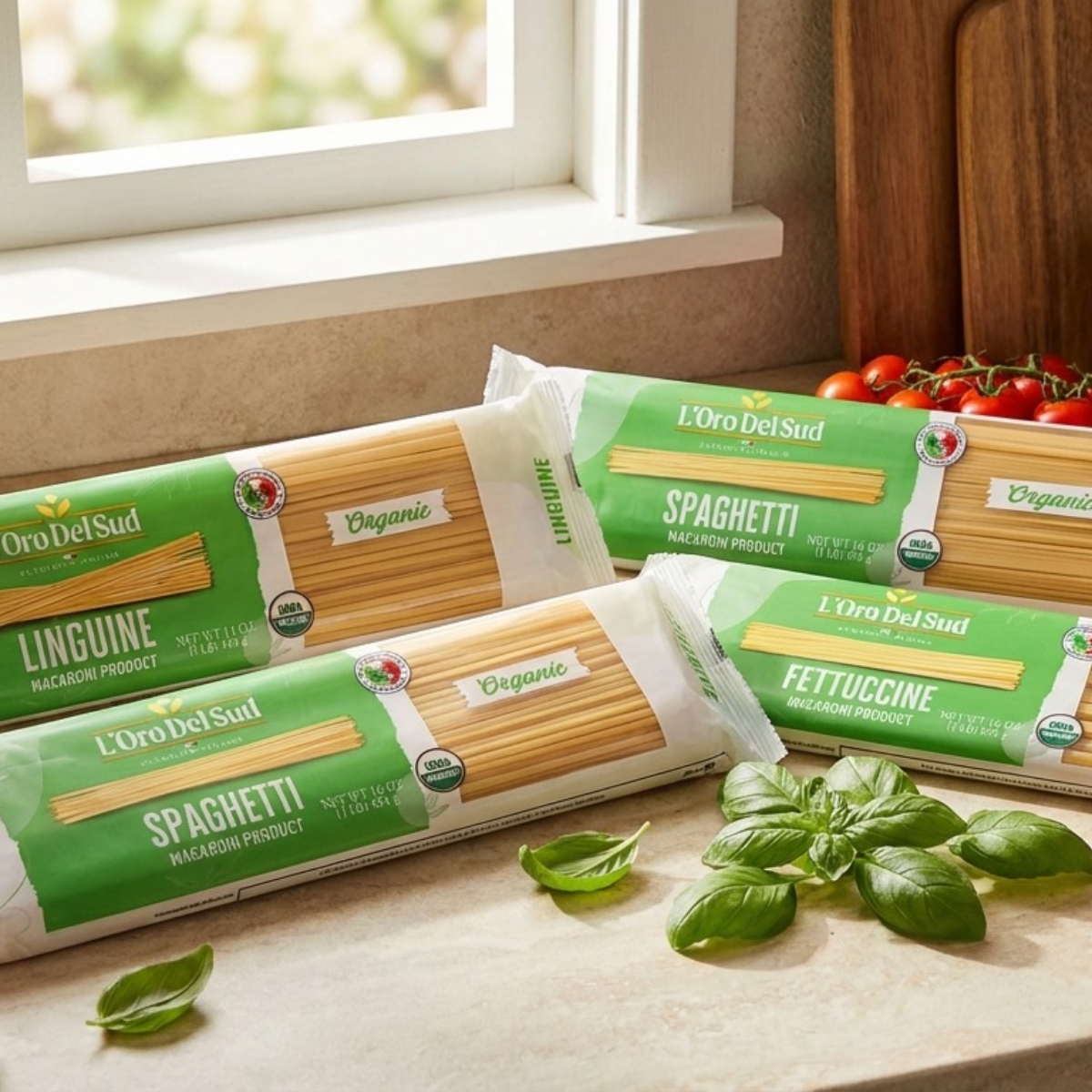 L'Oro Del Sud, Organic Linguine Pasta 20 Pack x 1 lb