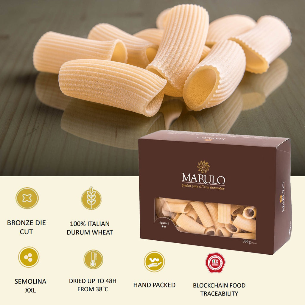 Marulo, Rigatoni Homemade Artisan Pasta 500g