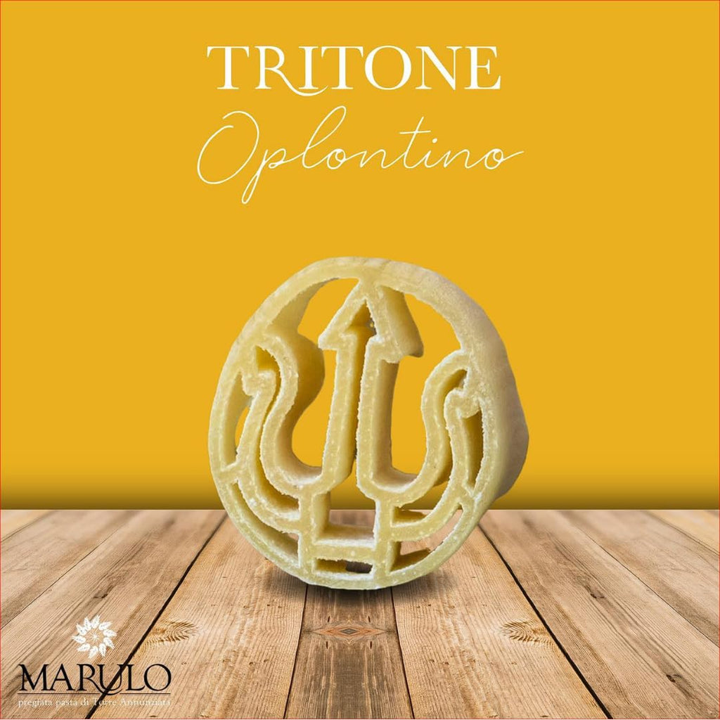 Marulo,Tritone Oplontino Pasta, Artisan Bronze Die-Cut Pasta, 12 Pack x 1.1 lb