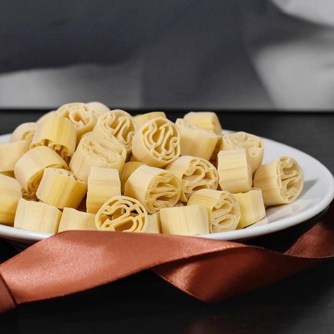 Marulo,Tritone Oplontino Pasta, Artisan Bronze Die-Cut Pasta, 12 Pack x 1.1 lb