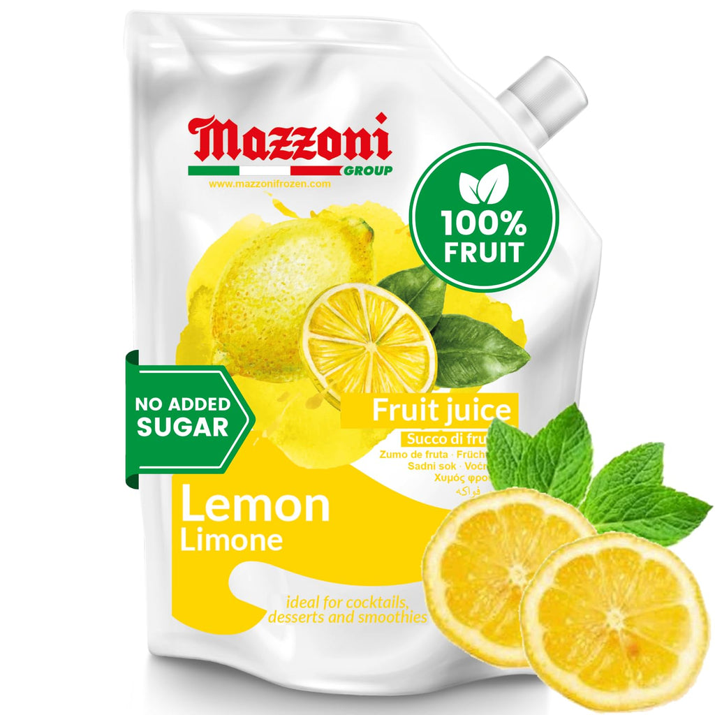 Mazzoni, Real Lemon Juice, 100% Pure Lemon, Just Juice, No Sugar Added, 2.2 lb