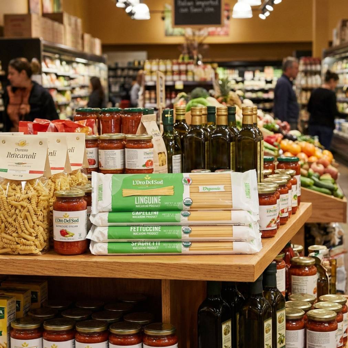 L'Oro Del Sud, Organic Linguine Pasta 20 Pack x 1 lb