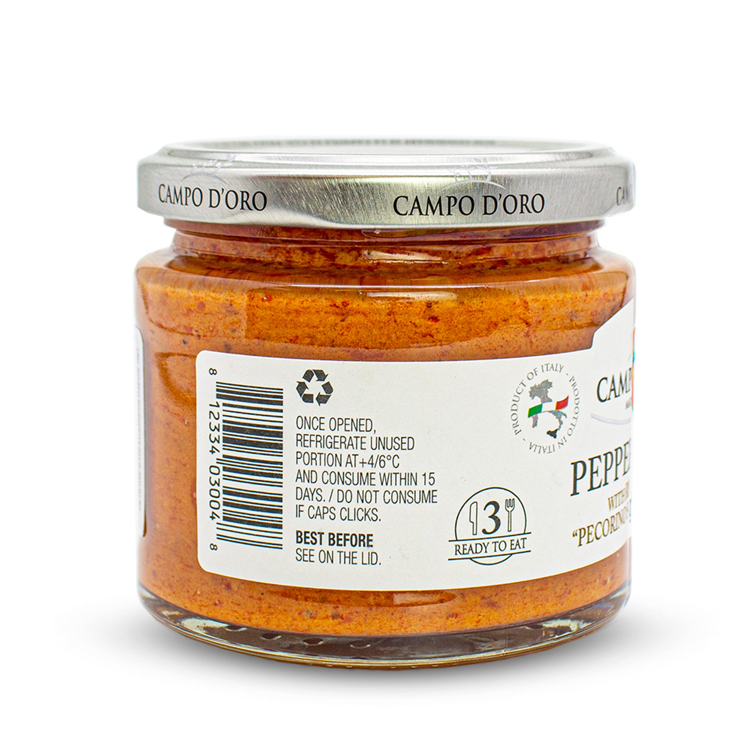 Campo D'Oro, Pepper and Ricotta Pesto with Pecorino, 6.35oz