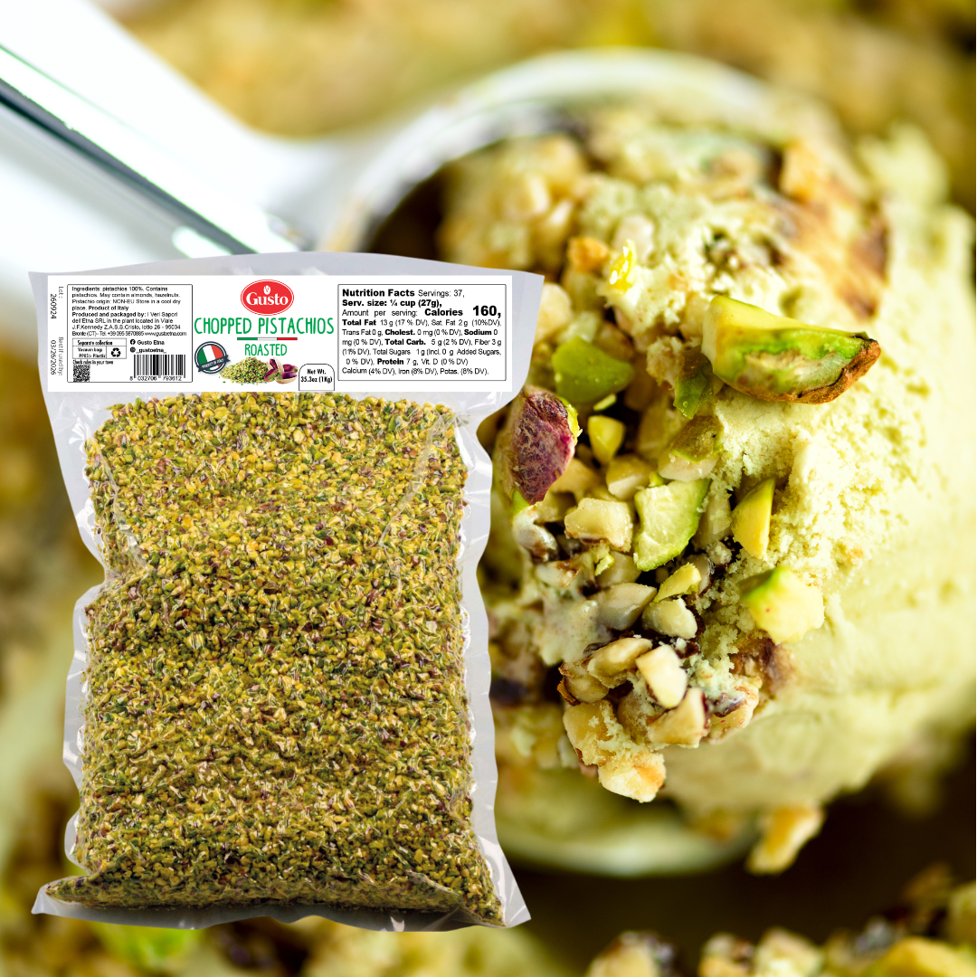 Gusto Etna Roasted Chopped Pistachios – 1kg / 2.2 lb Bulk