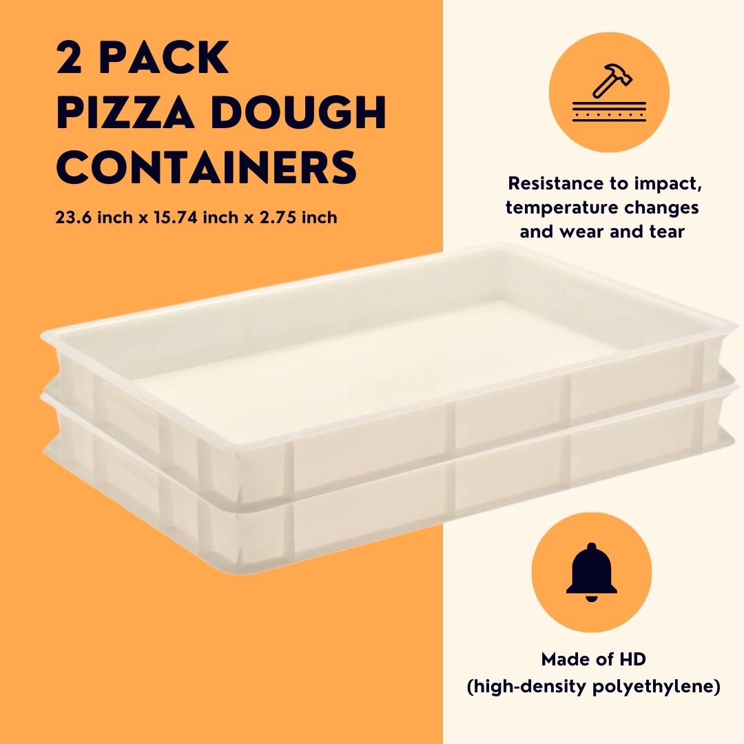 L'Oro Del Sud, Dough Proofing Box, White, 2 Pack