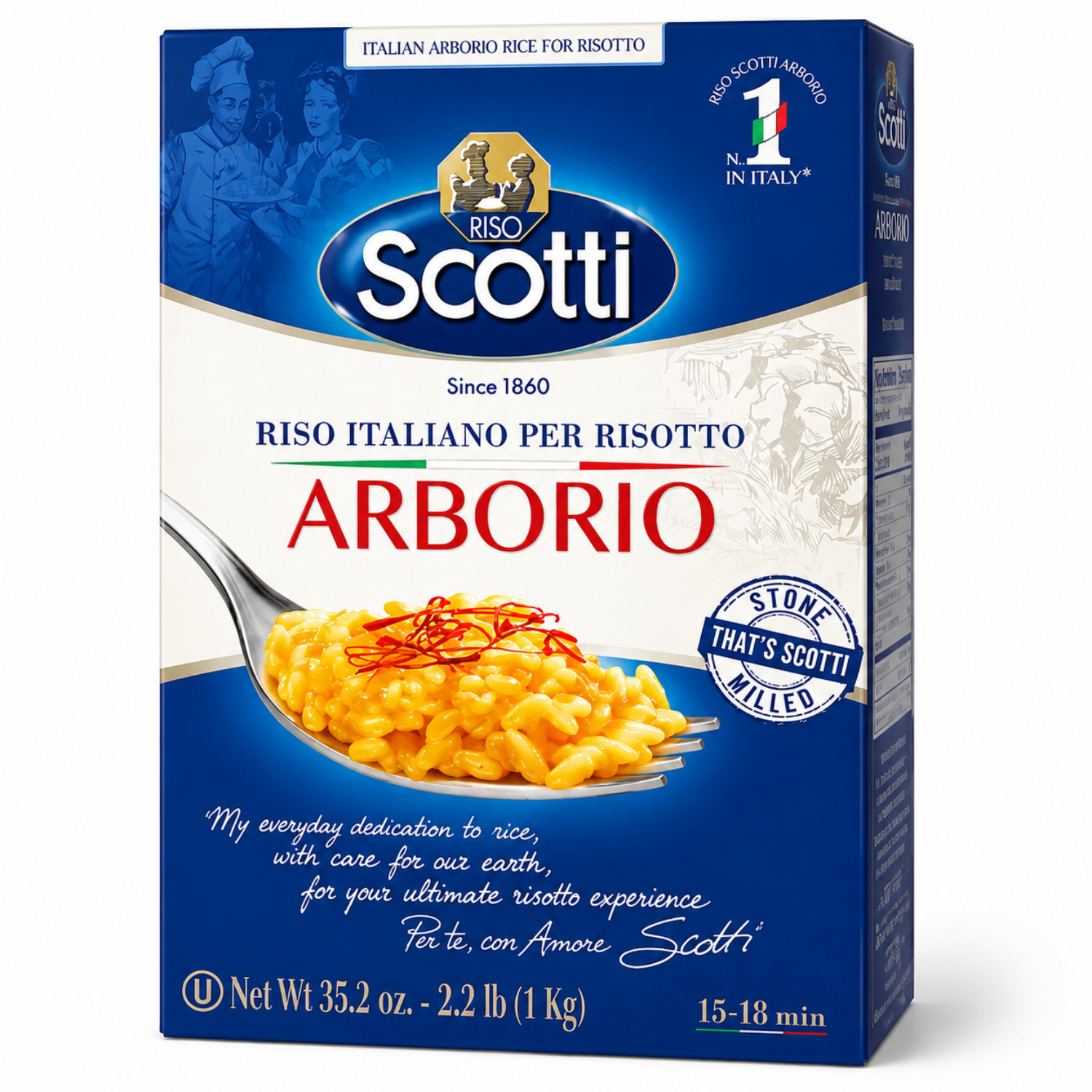 Riso Scotti Arborio Rice – 2.2 lb (1 kg) – Italyyy