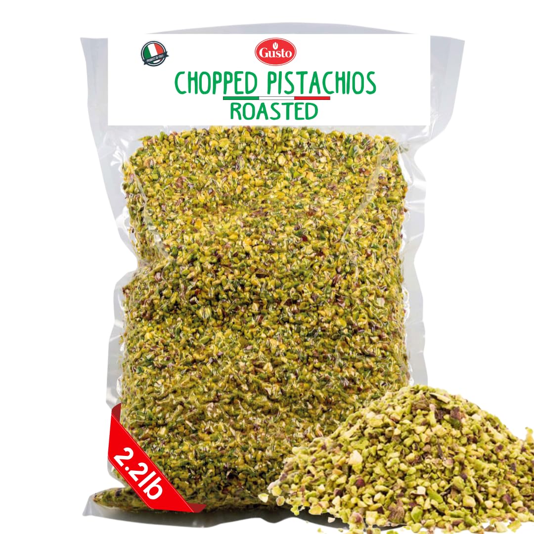 Gusto Etna Roasted Chopped Pistachios – 1kg / 2.2 lb Bulk
