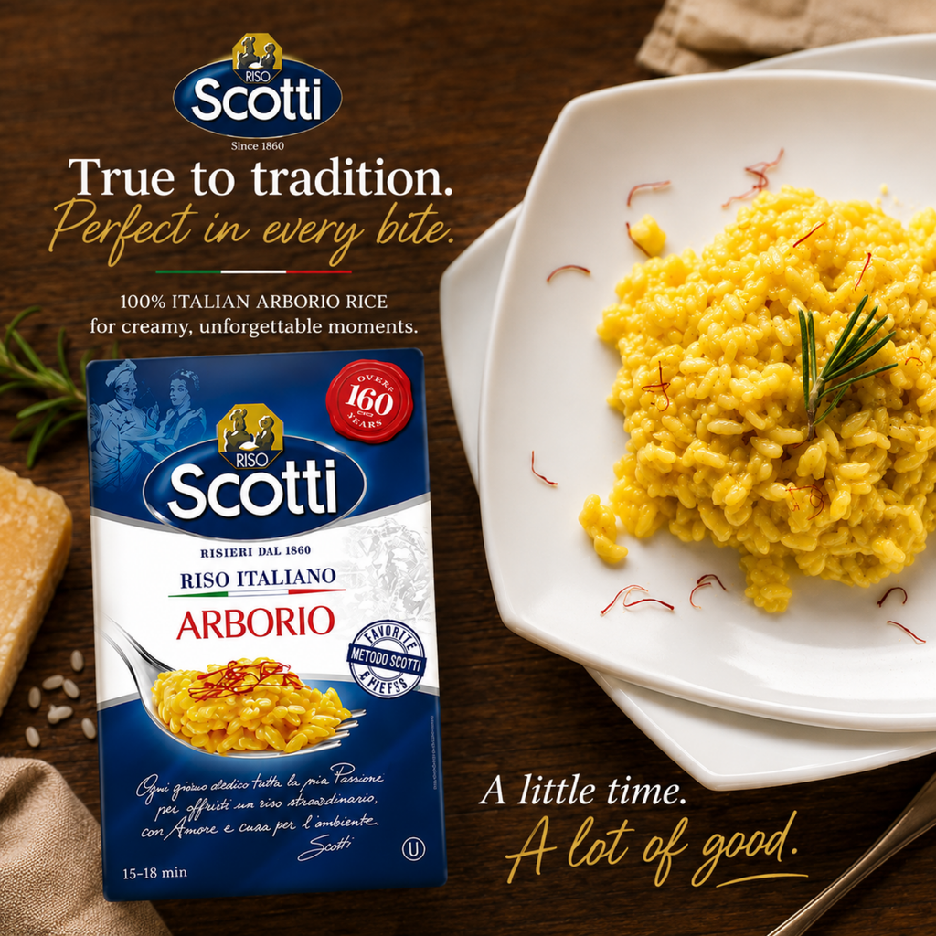 Riso Scotti Arborio Rice – 2.2 lb (1 kg)