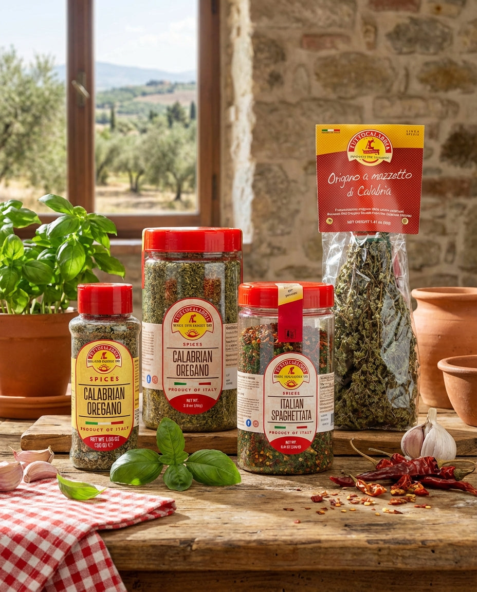 TuttoCalabria Dried Calabrian Oregano Shaker (Large) 2.8 oz (80g)