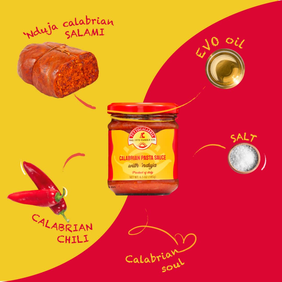 TuttoCalabria Calabrian ‘Nduja Sauce – 6.3 oz